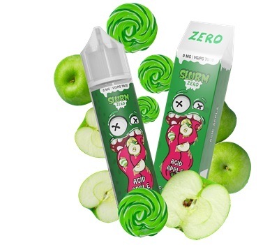 Slurm (Слёрм) Zero с ароматом "Acid Apple" (Кислые Яблочные Леденцы), 70/30 объем: 58мл,  АТП